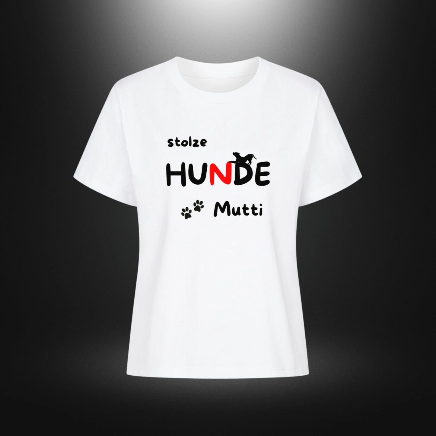 Premium Organic Shirt Women - stolze HUNDE Mutti