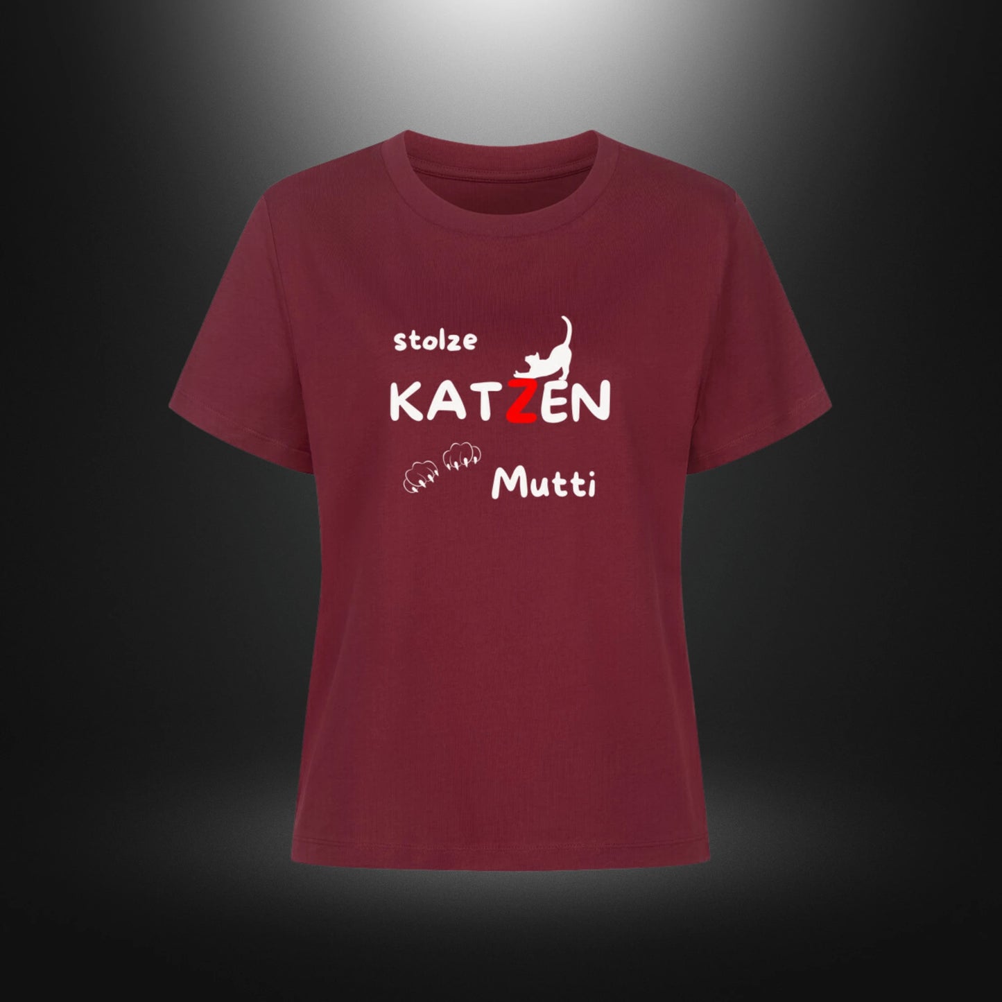 Premium Organic Shirt Women - stolze KATZEN Mutti
