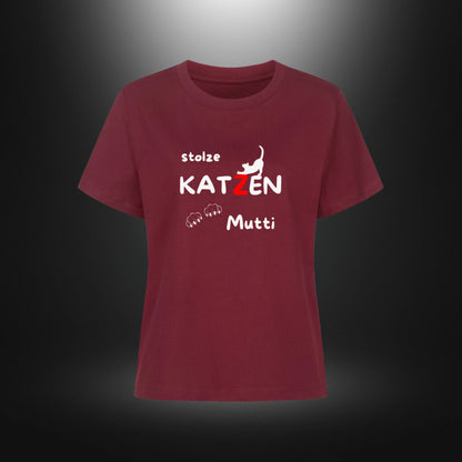 Premium Organic Shirt Women - stolze KATZEN Mutti