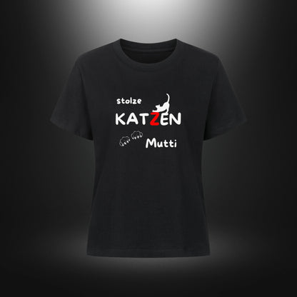 Premium Organic Shirt Women - stolze KATZEN Mutti