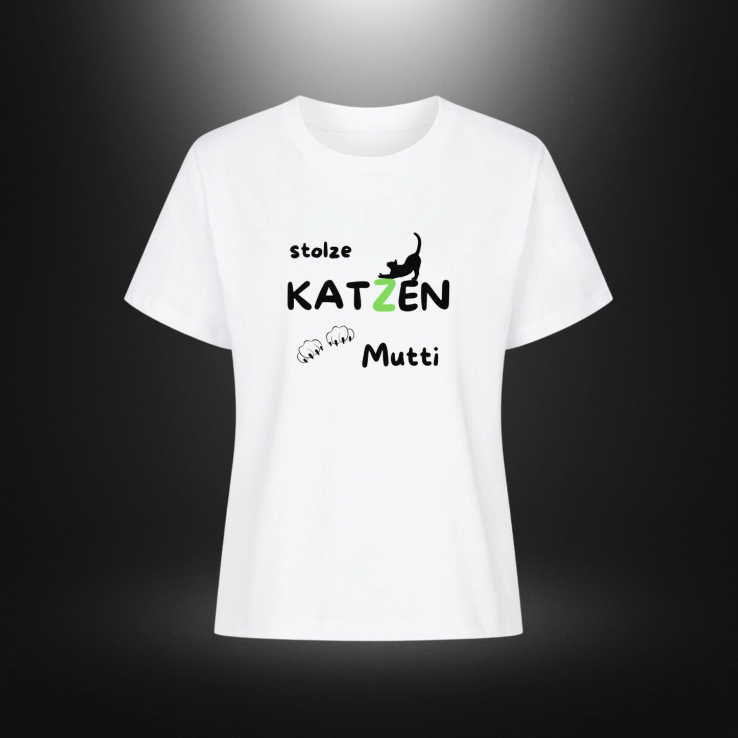 Premium Organic Shirt Women - stolze KATZEN Mutti