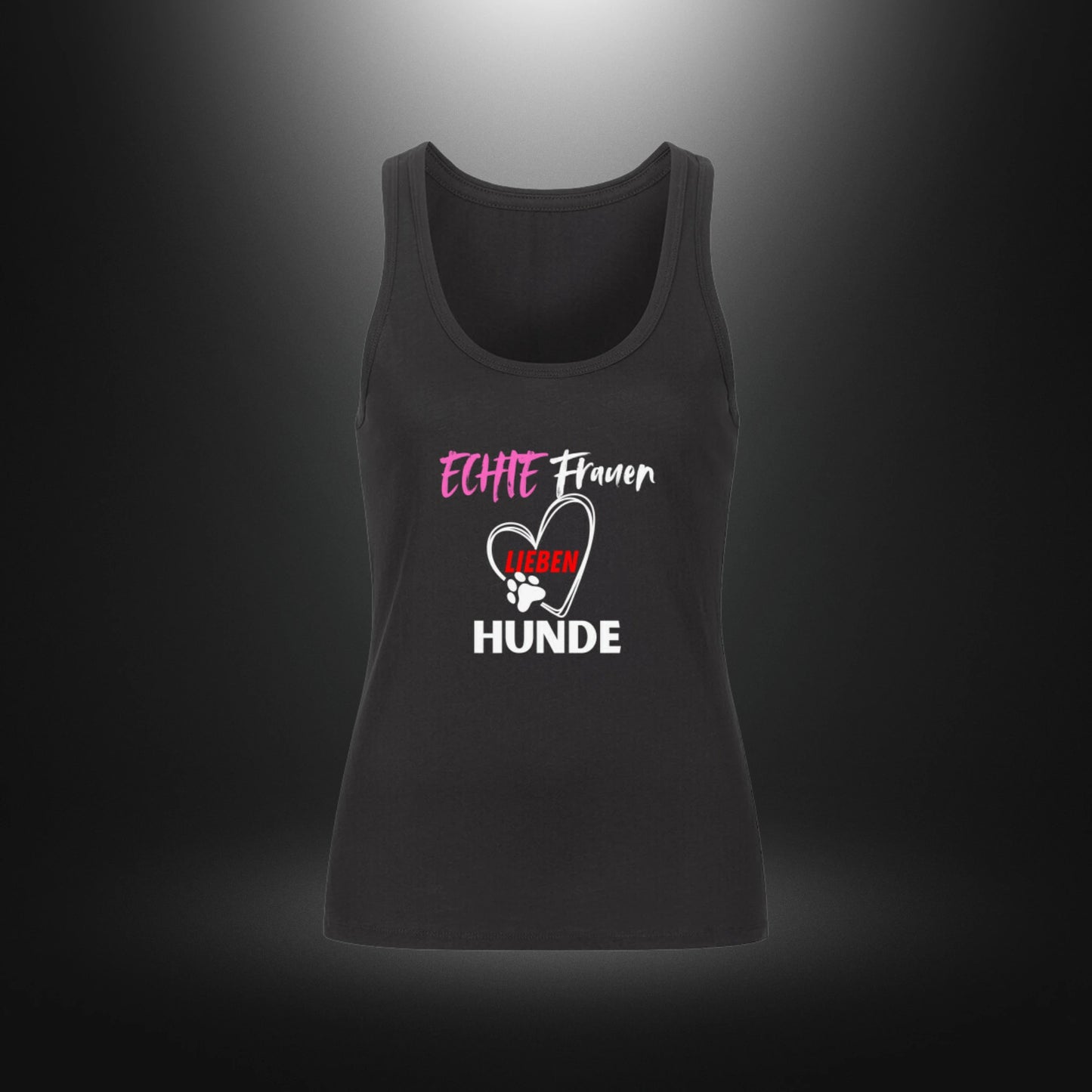 Premium Organic Tanktop Women - ECHTE Frauen LIEBEN HUNDE