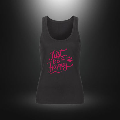 Premium Organic Tanktop Women - Just BE Happy