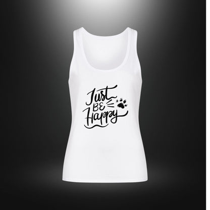 Premium Organic Tanktop Women - Just BE Happy