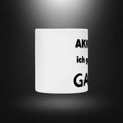 Tasse - AKKU leer ich geh GASSi
