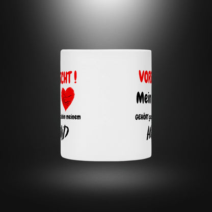 Tasse - VORSICHT ! Mein Herz GEHÖRT ganz allein meinem HUND