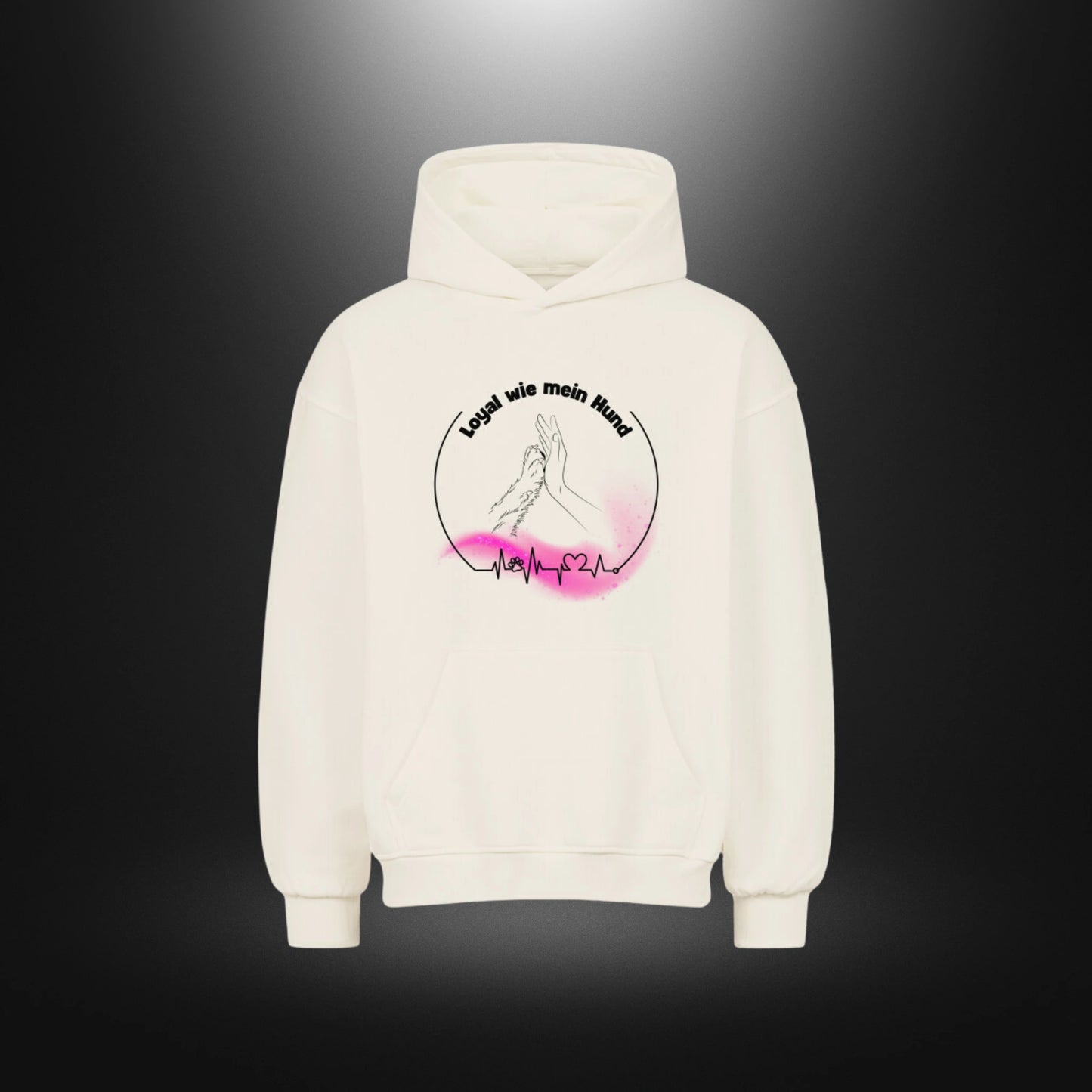 VACANCY Oversized Hoodie - Loyal wie mein Hund