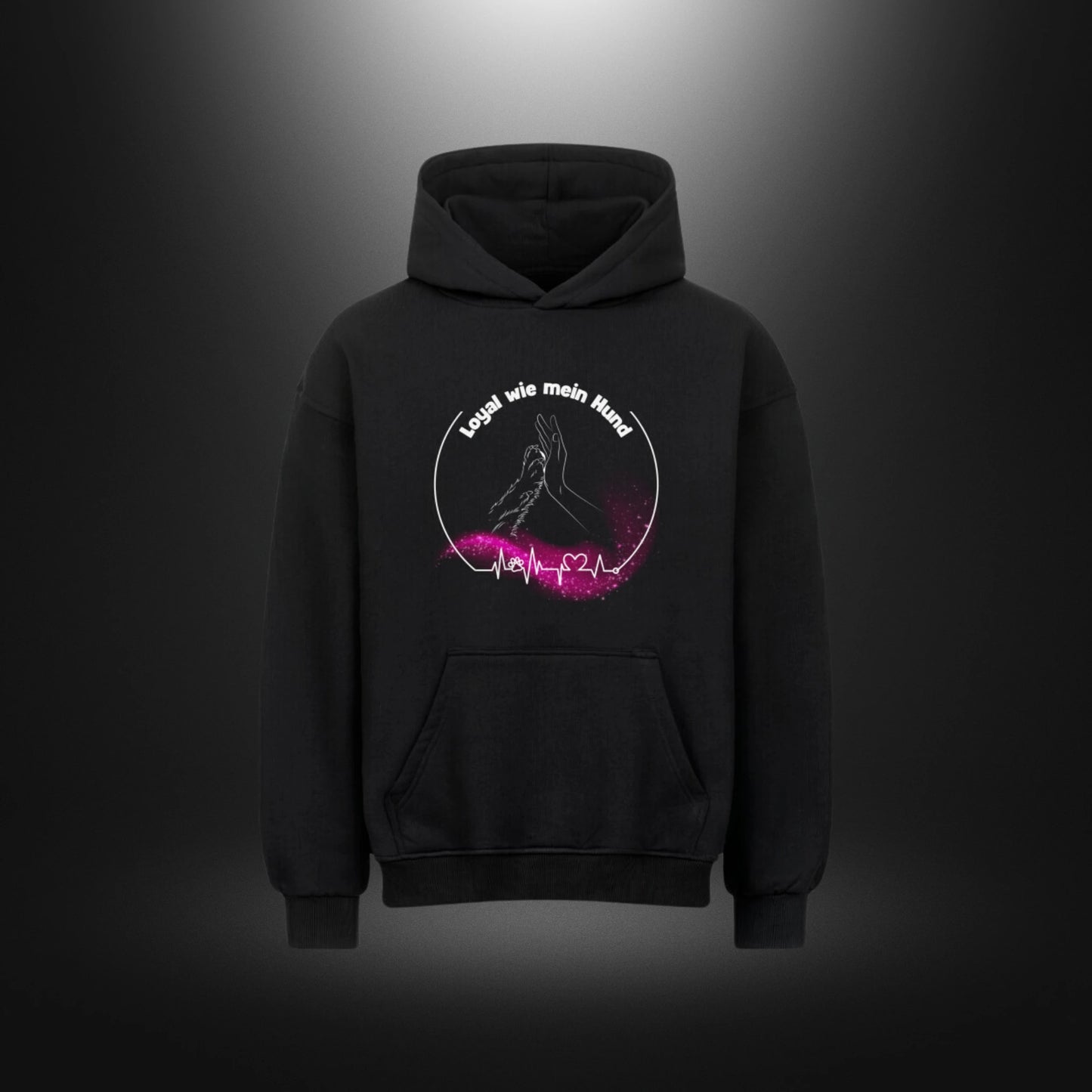 VACANCY Oversized Hoodie - Loyal wie mein Hund