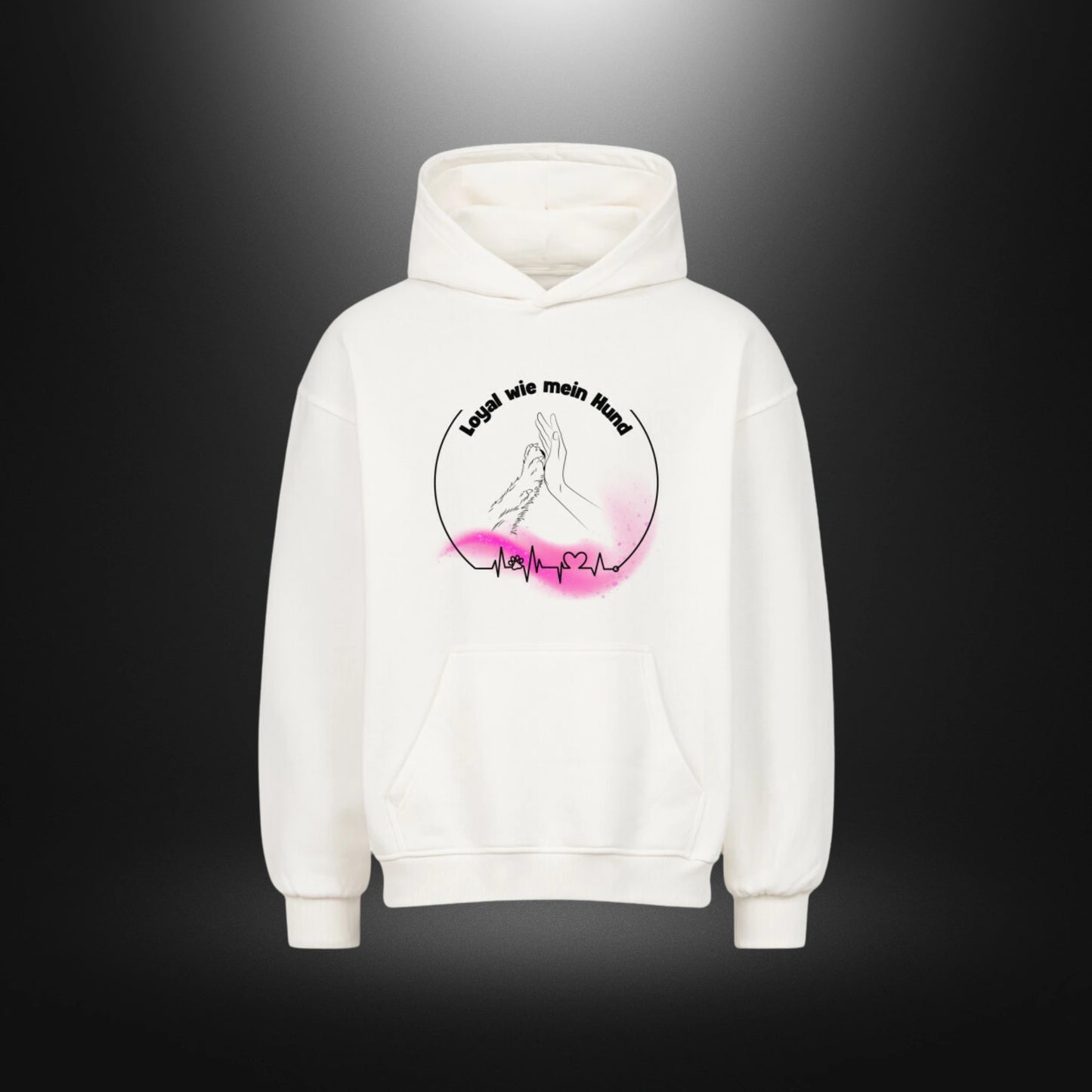 VACANCY Oversized Hoodie - Loyal wie mein Hund