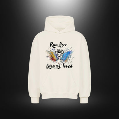 VACANCY Oversized Hoodie - Run free forever loved Hund