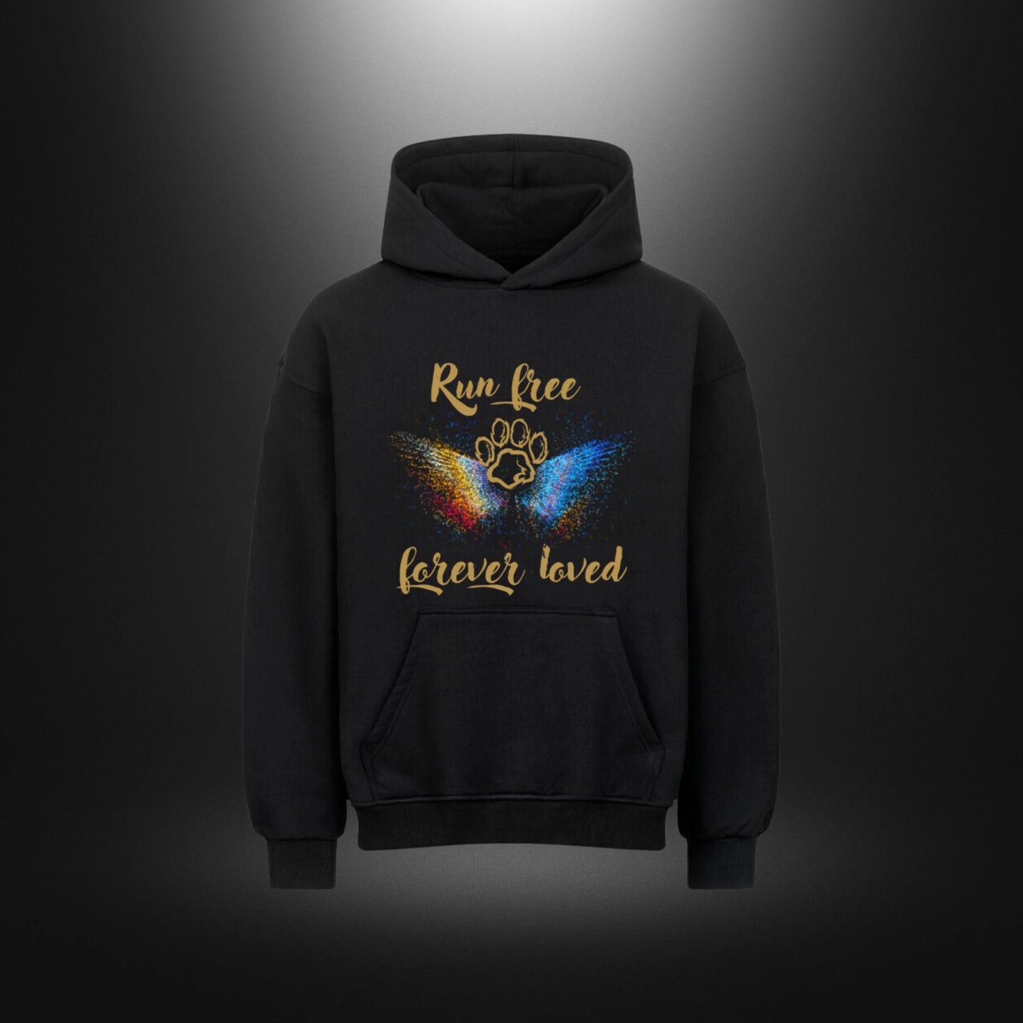 VACANCY Oversized Hoodie - Run free forever loved Hund