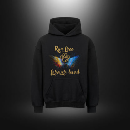 VACANCY Oversized Hoodie - Run free forever loved Hund