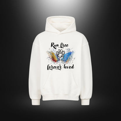 VACANCY Oversized Hoodie - Run free forever loved Hund