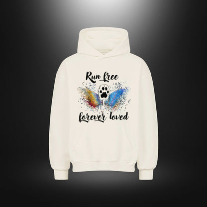 VACANCY Oversized Hoodie - Run free forever loved Katze