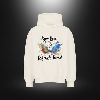 VACANCY Oversized Hoodie - Run free forever loved Pferde