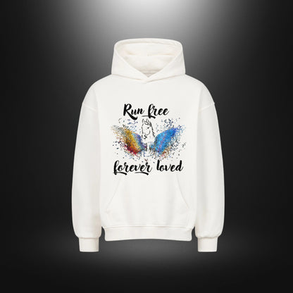 VACANCY Oversized Hoodie - Run free forever loved Pferde