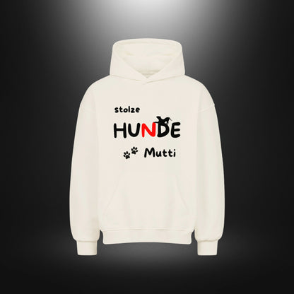 VACANCY Oversized Hoodie - stolze HUNDE Mutti
