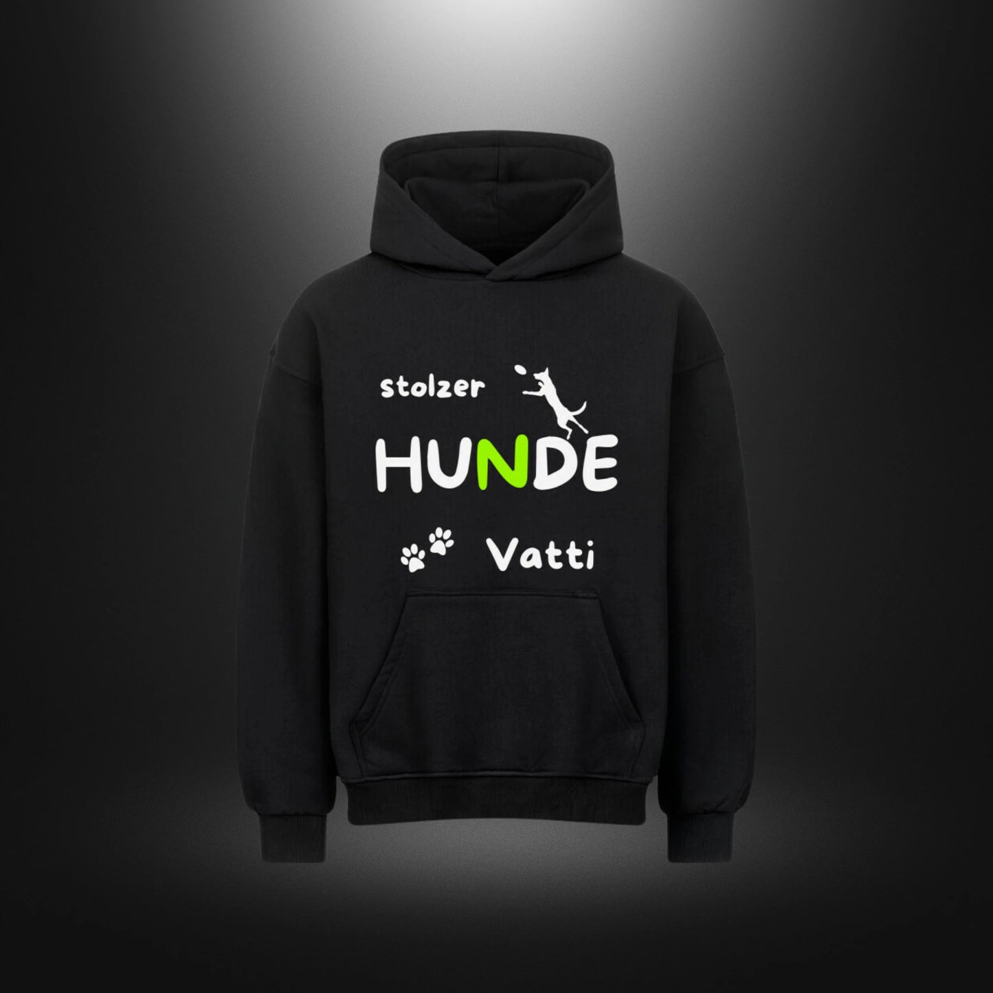 VACANCY Oversized Hoodie - stolzer HUNDE Vatti