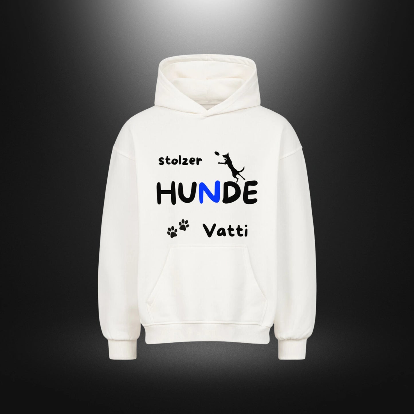 VACANCY Oversized Hoodie - stolzer HUNDE Vatti