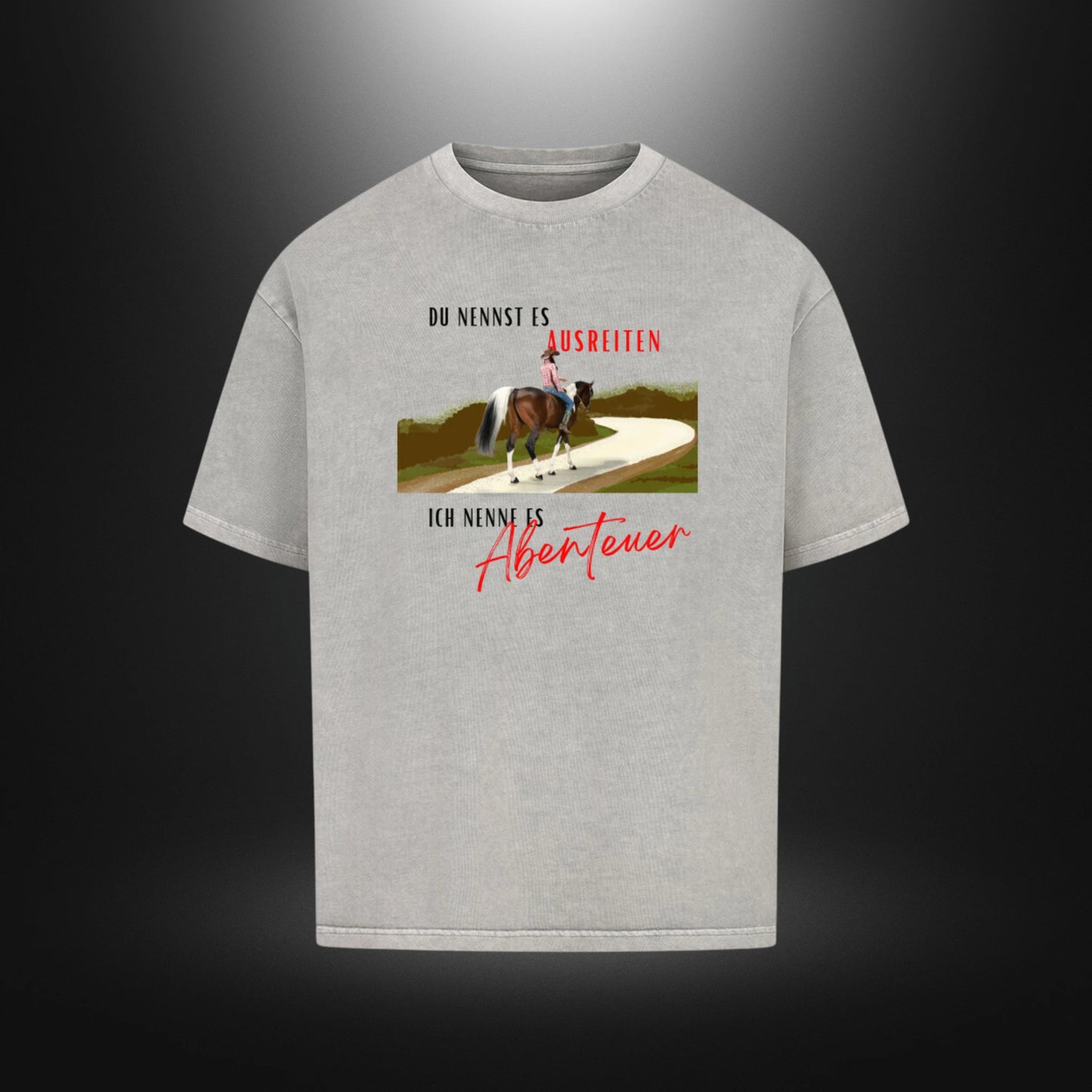 VACANCY Oversized Shirt - DU NENNST ES AUSREITEN ICH NENNE ES Abenteuer