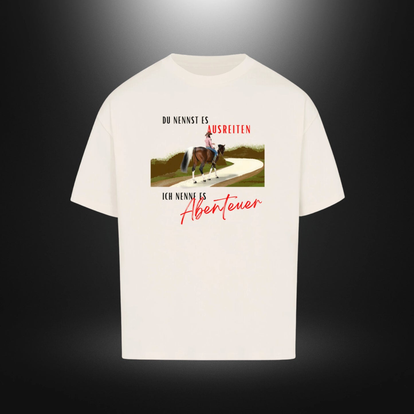 VACANCY Oversized Shirt - DU NENNST ES AUSREITEN ICH NENNE ES Abenteuer