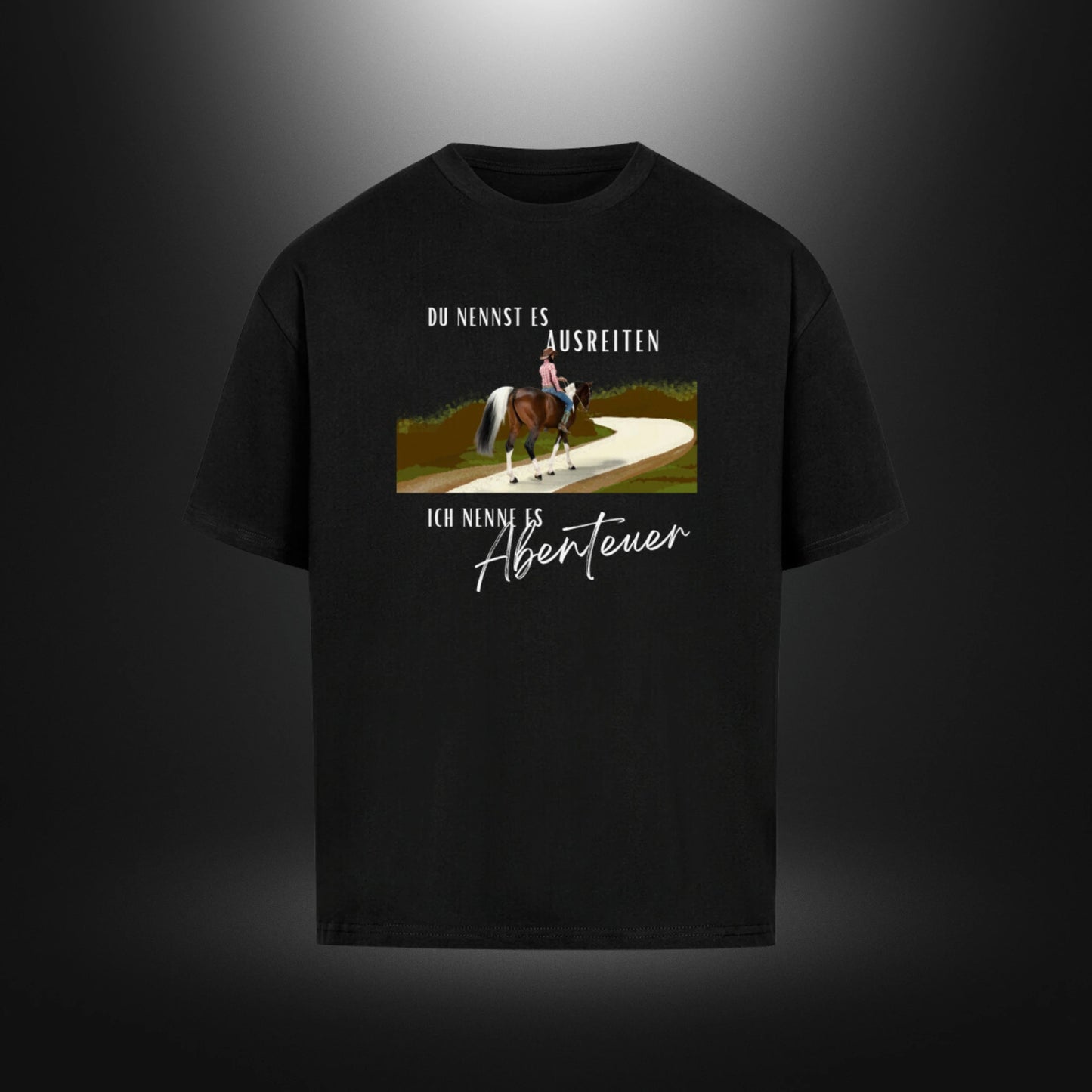 VACANCY Oversized Shirt - DU NENNST ES AUSREITEN ICH NENNE ES Abenteuer