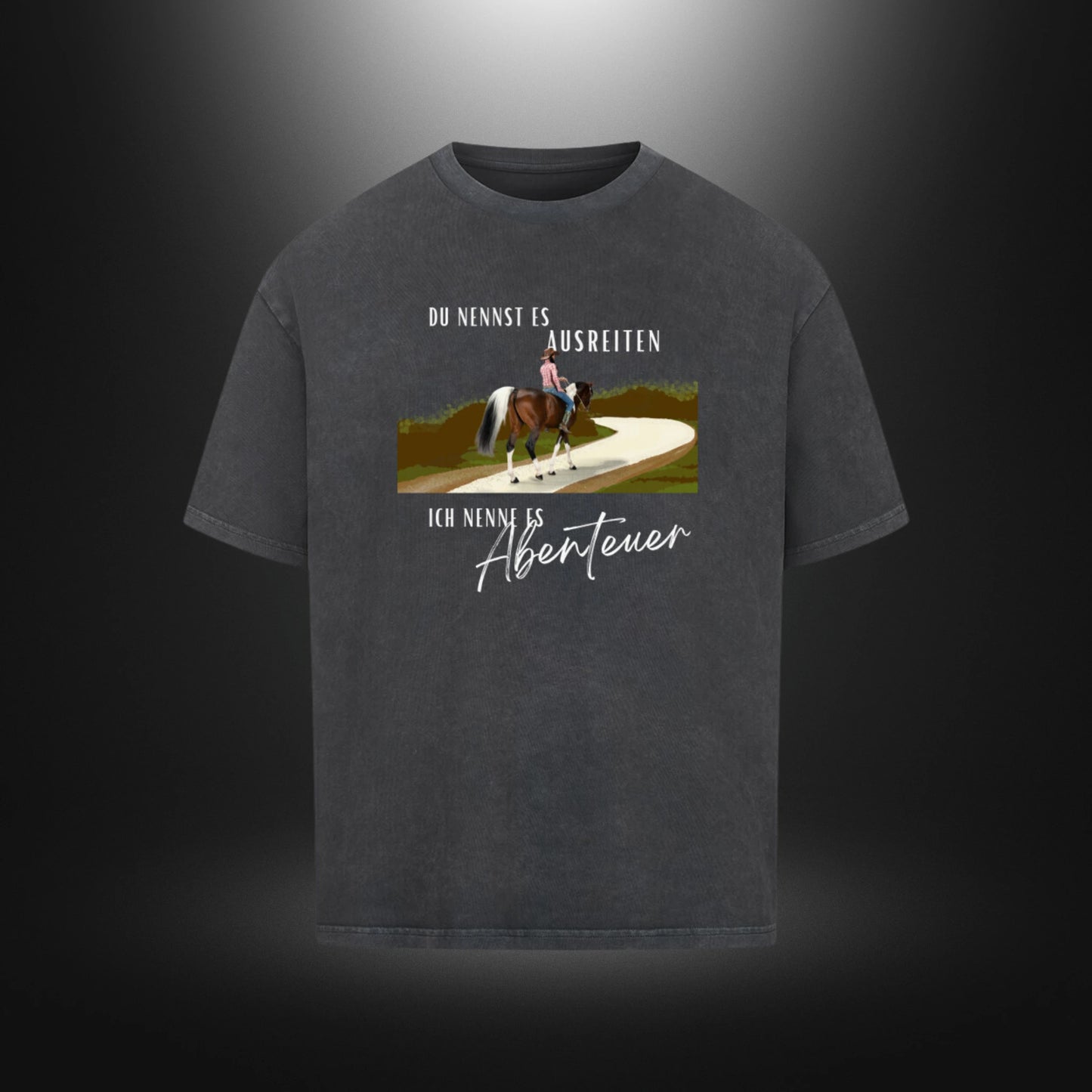 VACANCY Oversized Shirt - DU NENNST ES AUSREITEN ICH NENNE ES Abenteuer