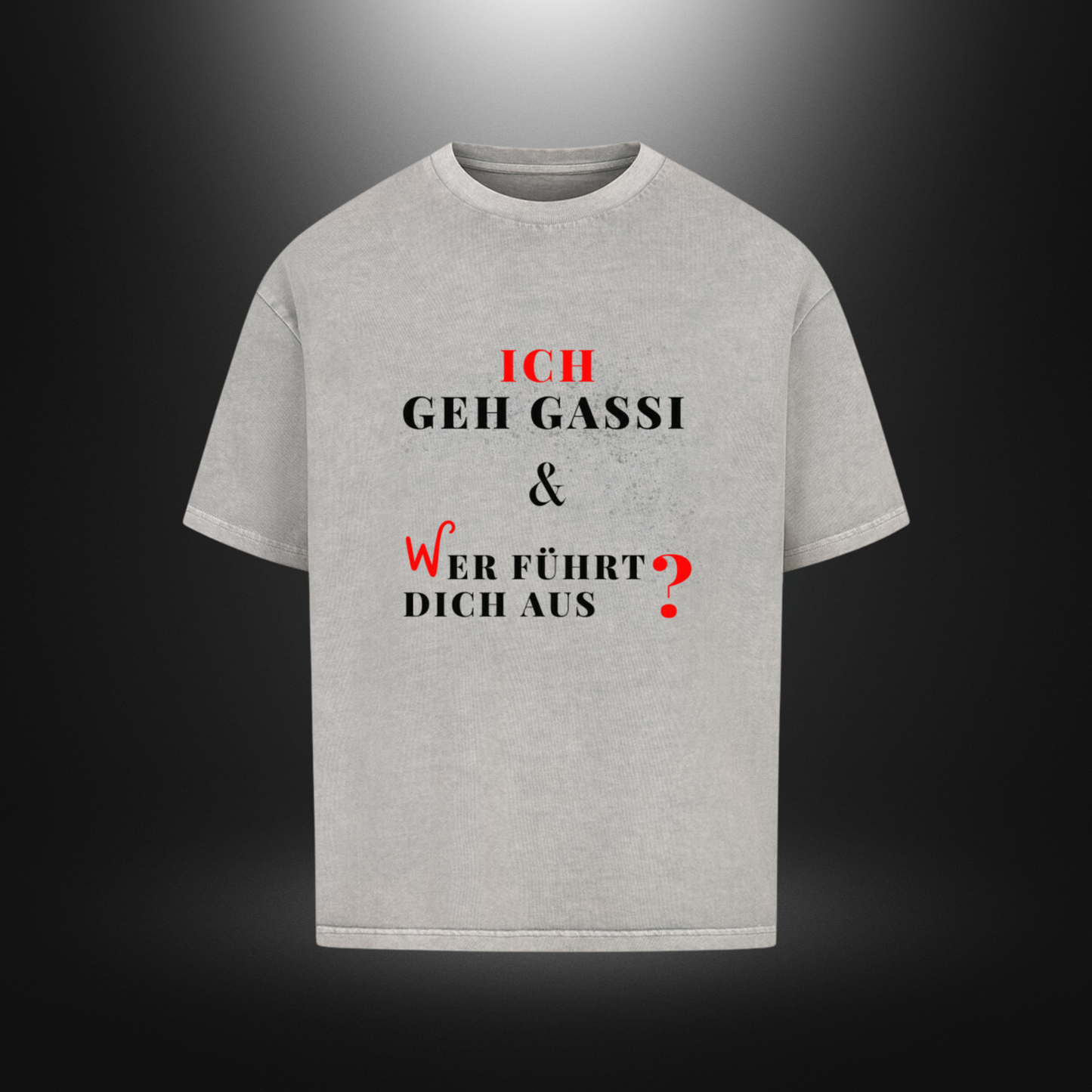 VACANCY Oversized Shirt - ICH GEH GASSI & WER FÜHRT DICH AUS ?