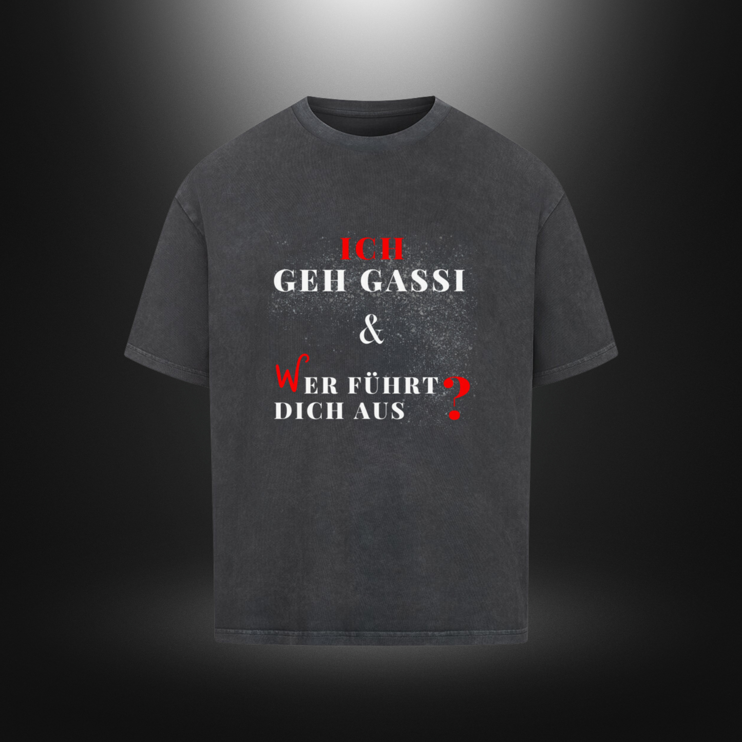 VACANCY Oversized Shirt - ICH GEH GASSI & WER FÜHRT DICH AUS ?