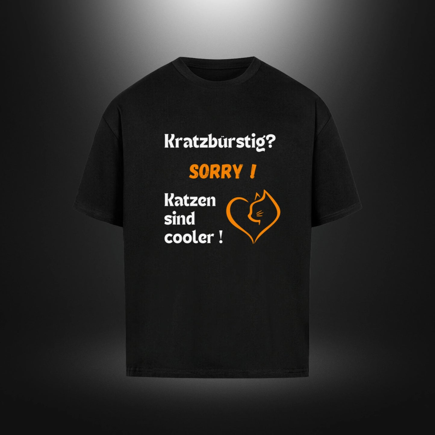 VACANCY Oversized Shirt - Kratzbürstig? Sorry Katzen sind cooler !