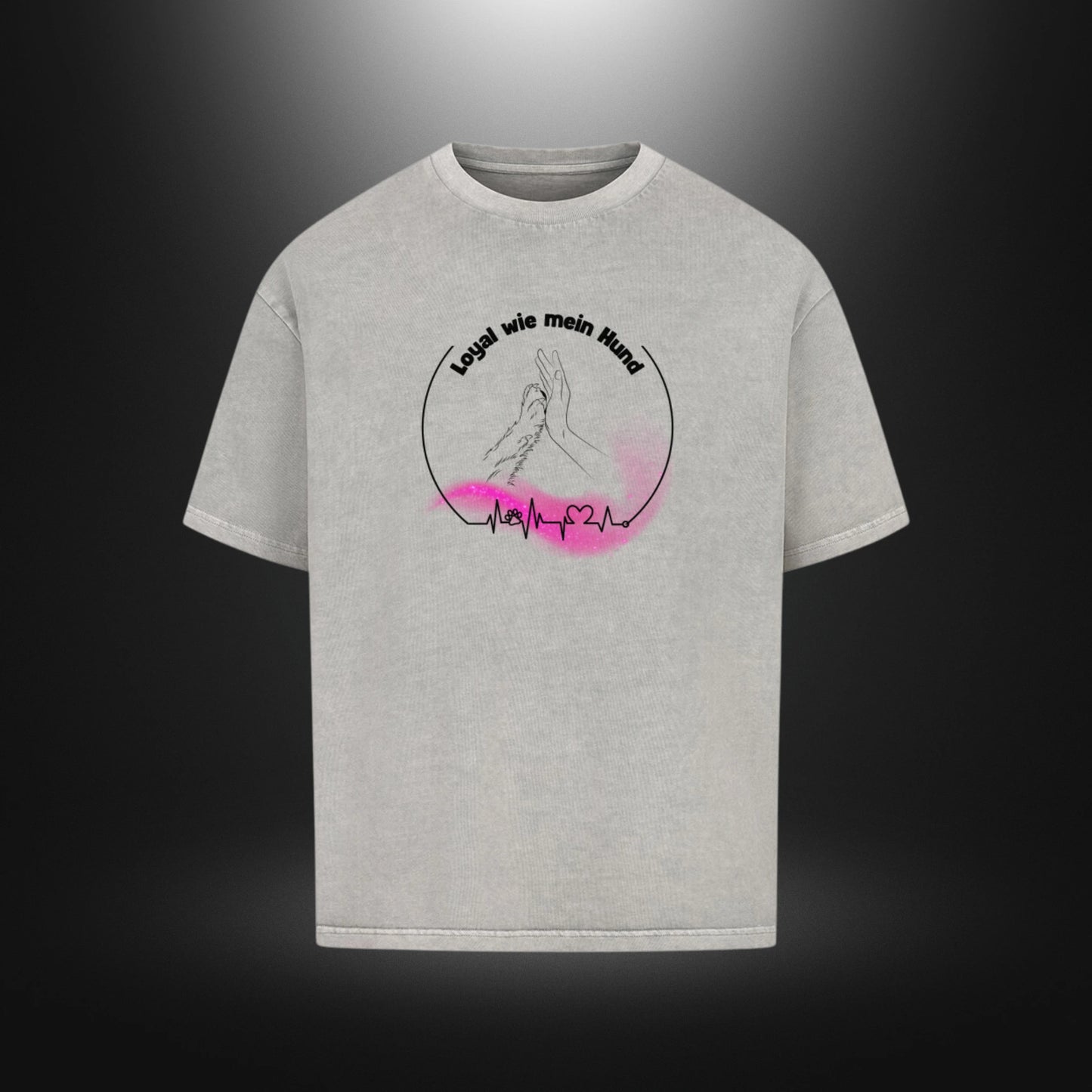 VACANCY Oversized Shirt - Loyal wie mein Hund