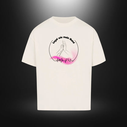 VACANCY Oversized Shirt - Loyal wie mein Hund