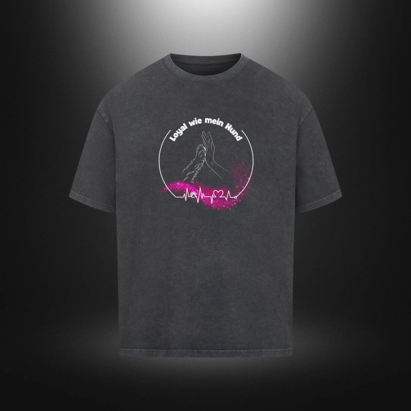 VACANCY Oversized Shirt - Loyal wie mein Hund