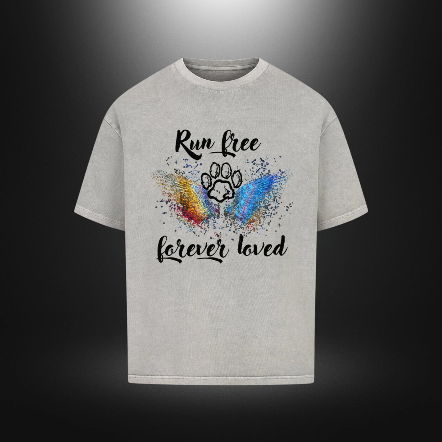 VACANCY Oversized Shirt - Run free forever loved Hund