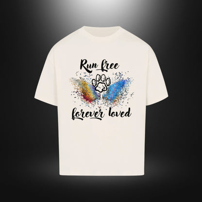 VACANCY Oversized Shirt - Run free forever loved Hund