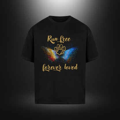 VACANCY Oversized Shirt - Run free forever loved Hund