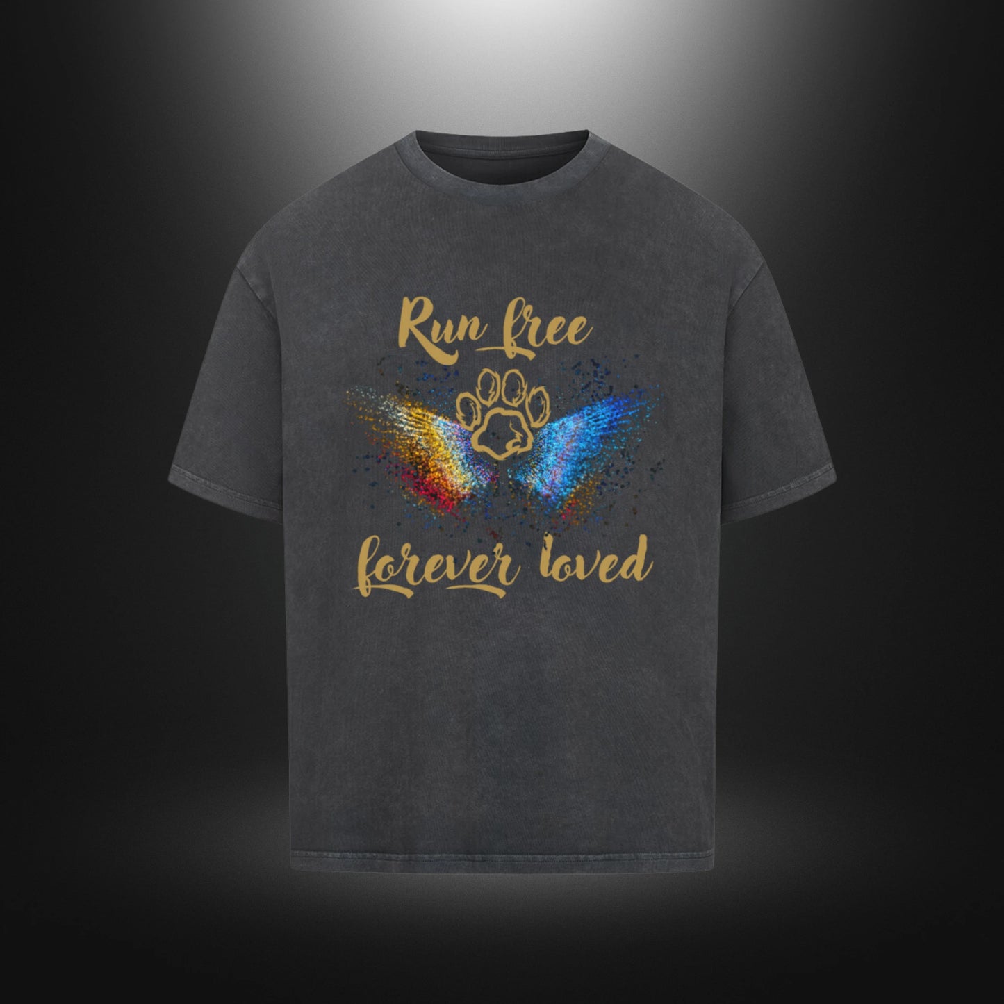 VACANCY Oversized Shirt - Run free forever loved Hund