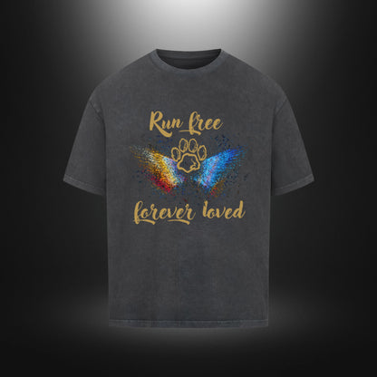 VACANCY Oversized Shirt - Run free forever loved Hund