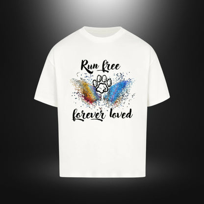 VACANCY Oversized Shirt - Run free forever loved Hund