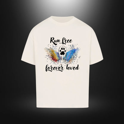 VACANCY Oversized Shirt - Run free forever loved Katze