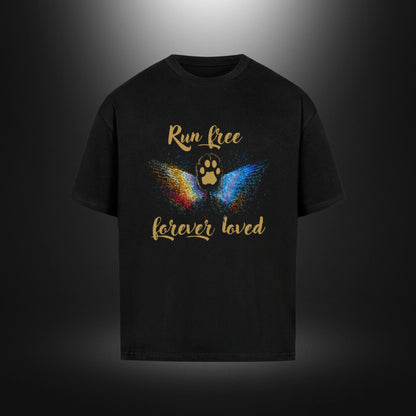 VACANCY Oversized Shirt - Run free forever loved Katze