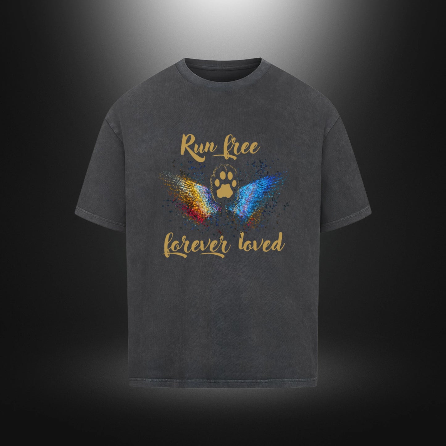 VACANCY Oversized Shirt - Run free forever loved Katze