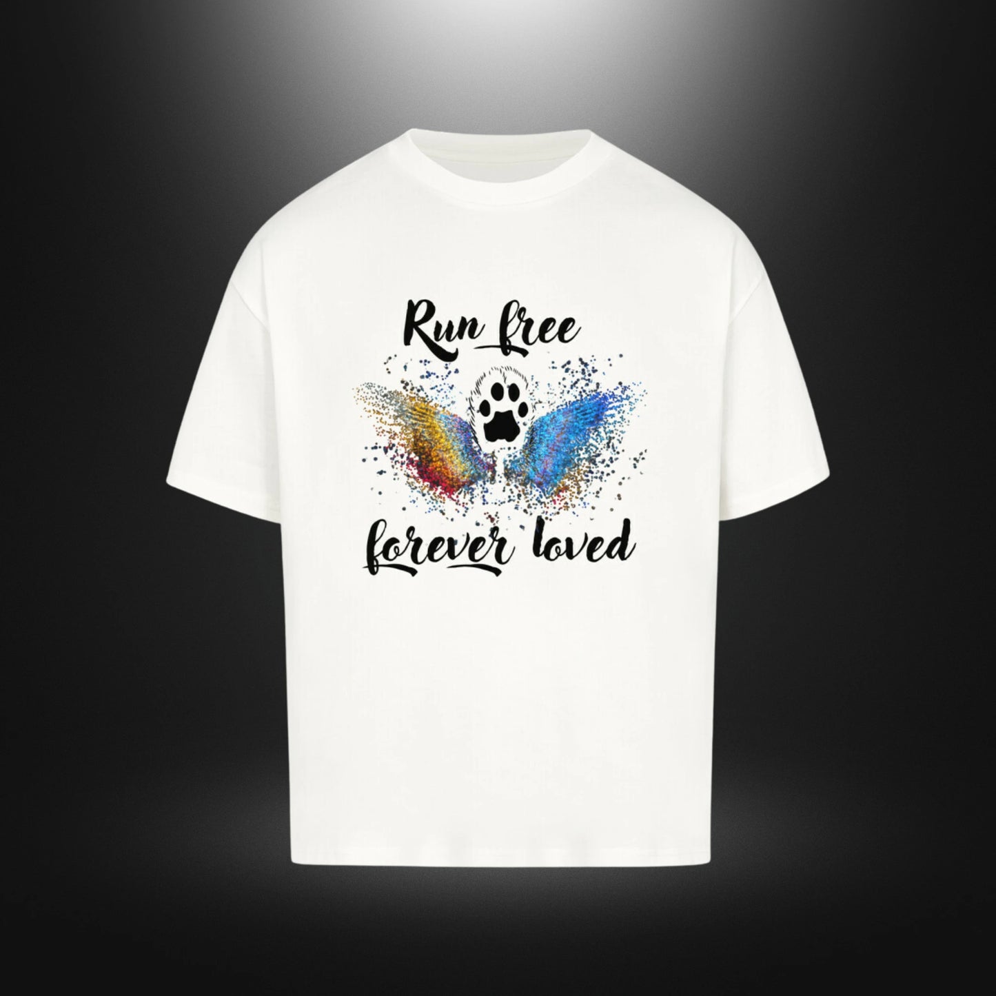 VACANCY Oversized Shirt - Run free forever loved Katze