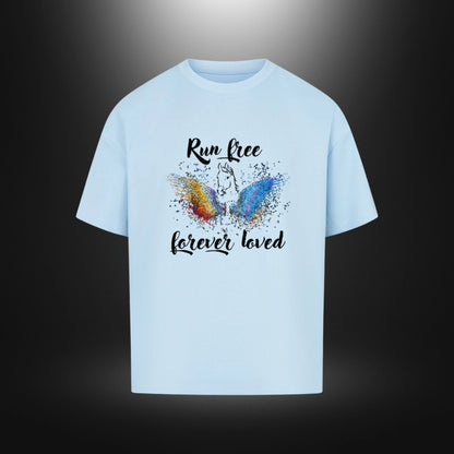 VACANCY Oversized Shirt - Run free forever loved Pferd