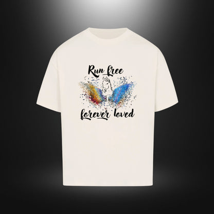 VACANCY Oversized Shirt - Run free forever loved Pferd