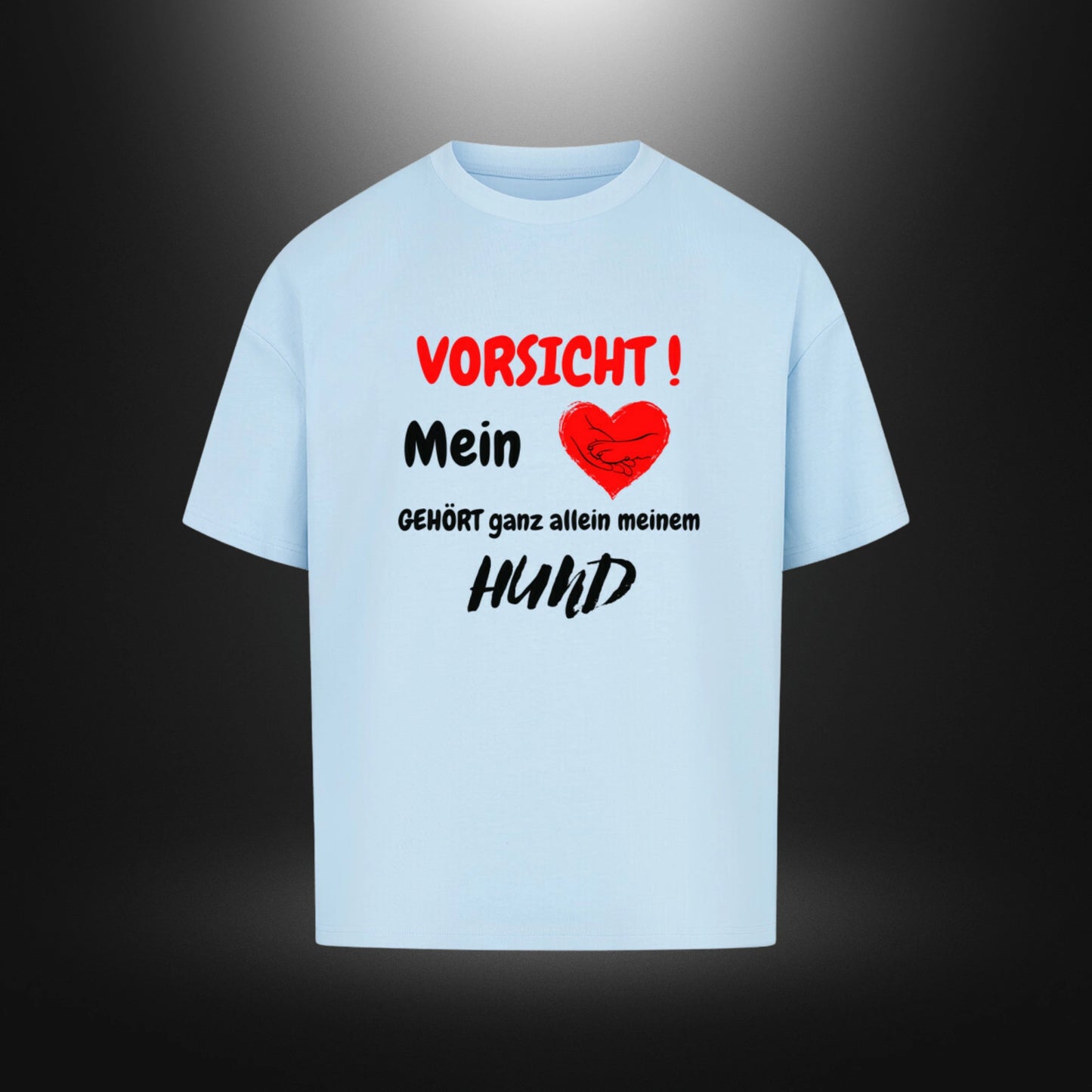 VACANCY Oversized Shirt - VORSICHT !Mein Herz GEHÖRT ganz allein meinem HUND