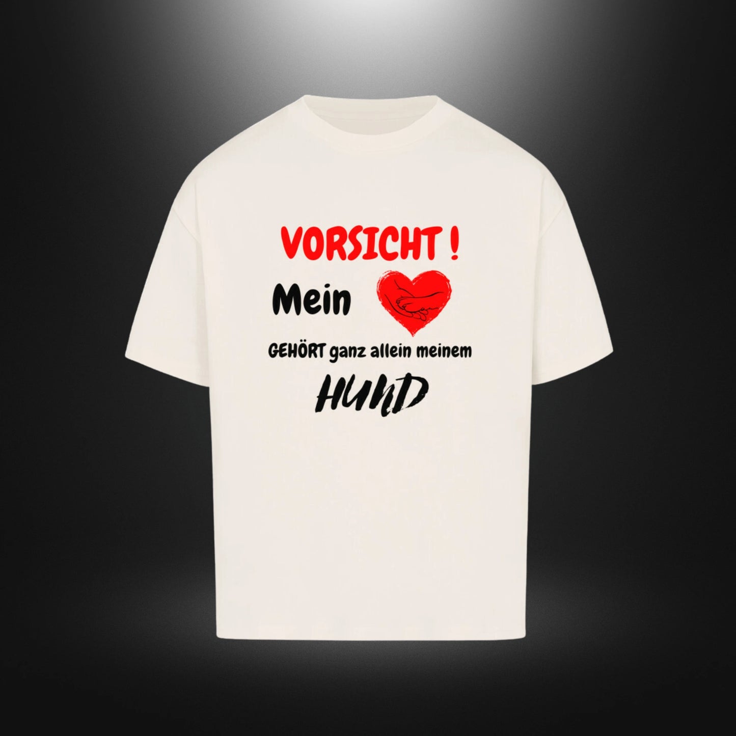 VACANCY Oversized Shirt - VORSICHT !Mein Herz GEHÖRT ganz allein meinem HUND