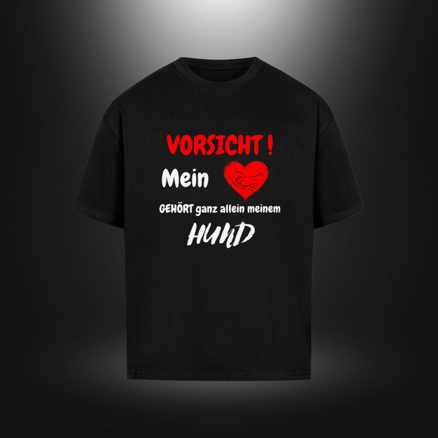 VACANCY Oversized Shirt - VORSICHT !Mein Herz GEHÖRT ganz allein meinem HUND