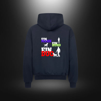 VACANCY Oversized Zipper Hoodie - EIN MANN EIN HUND EIN DUO
