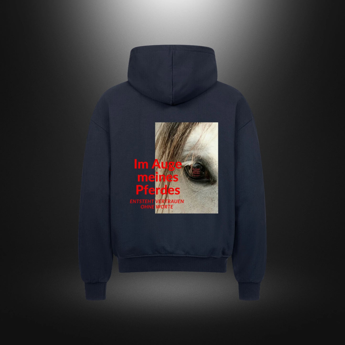 VACANCY Oversized Zipper Hoodie - Im Auge meines Pferdes